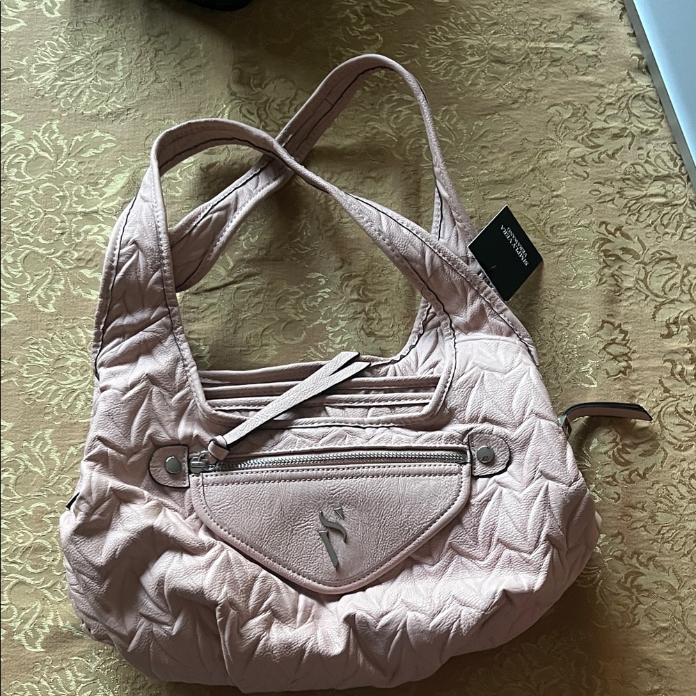 Simply Vera Vera Wang Pink Quilted Shoulder Bag